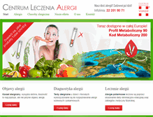 Tablet Screenshot of centrum-alergii.pl